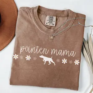 German Shorthaired Pointer Shirt: Floral Pointer Mama Tee - GSP Lover Gift