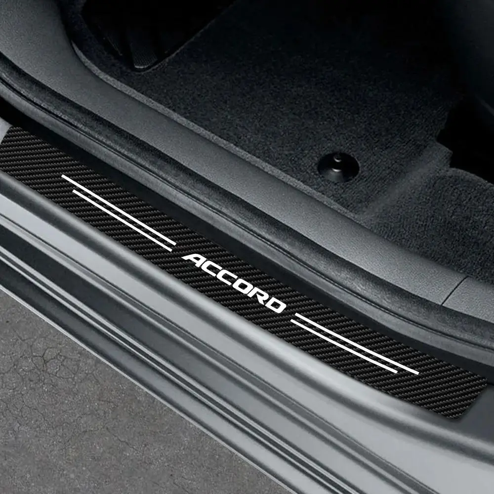 Car Door Protective Strip, Carbon Fiber Car Sticker, Anti-scratch Car Door Sill Protector, Universal Car Exterior Accessories for Honda Accord, Car Decal