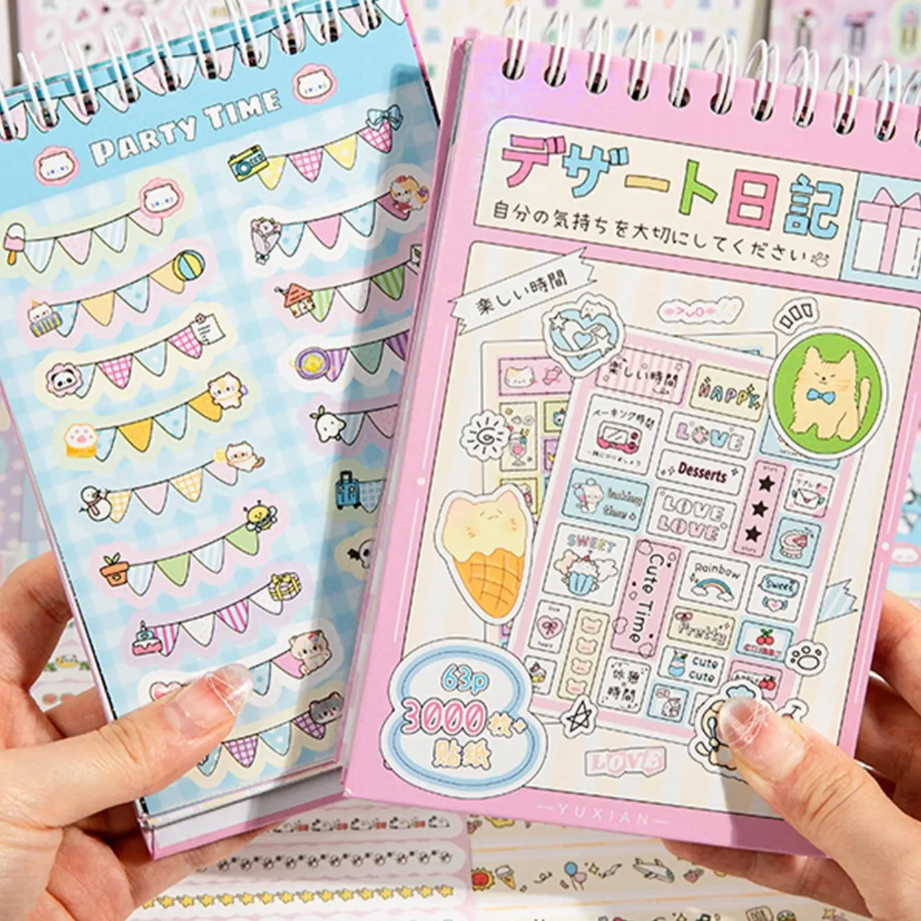 Cute Sticker Book, 1 Count Mini Pattern Colorful Sticker Book, Handbook Sticker Album, Office Stationery & Supplies, Diary Sticker, DIY Sticker, Aesthetic Sticker Book, Decorative Sticker Album