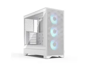 Fractal Design Pop 2 Air White RGB - Tempered Glass - Performance Airflow PC Gaming Case - Mesh Front Panel - Three 120 mm RGB Fans Included - Spacious Interior - ATX/mATX/ITX Motherboard Support