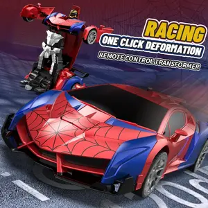 Transformable Remote Control Car, Spider RC Car, 1:18 Scale Transformer Robot, 2.4GHz Wireless, One-Click Transform, 360° Rotation Toy, Remote Controlled Car
