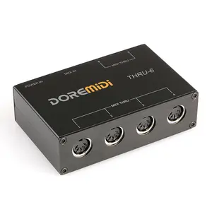 CAMOLA USB MIDI Interface for Recording for Keyboard All Music Instruments , 1-in 6-out MIDI Thru Box, MIDI Splitter, MIDI Thru 6 Box