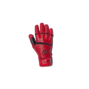 Short Cuff Batting Gloves - Red/Black