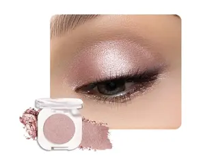 Champagne Shimmer Single Eyeshadow, Lightweight Blendable Mini Eye Shadow for Older Women, Monochrome Eyeshadow Palette Makeup Pigmented Waterproof, Vegan & Cruelty-Free, 24