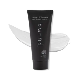 burnd SPF41 Broad Spectrum Facial Sunscreen – Water Resistant 80 Min, Clear-Drying, Non-Greasy | Fragrance-Free, Paraben-Free