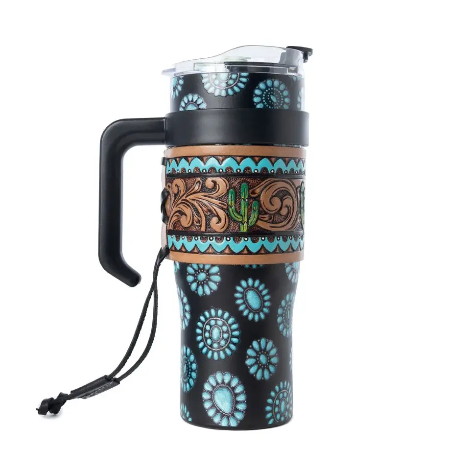 Myra Steel Concho Crest Tumbler S-14767
