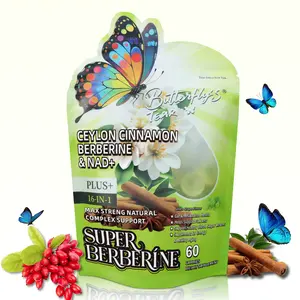 Butterfly's Tear Women’s Berberine NAD+ Gummies – 16-in-1 Gut, Energy & Metabolic Support with Ceylon Cinnamon, PQQ, Resveratrol | 60 Count