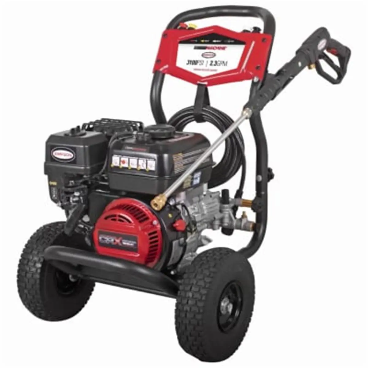 FNA Group 3100PSI Gas-Powered Pressure Washer, Portable Pressure Washer with CRX Engine, 70 lbs Lightweight Compact Steel Frame, Easy Access to Hard-To-Clean Areas, Powder-Coated Fully Assembled