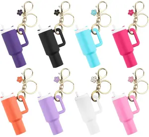 Cute Mini Tumbler Keychain | Compact Cup Charm with Chapstick Slot | Great for Backpacks, Keys & Daily Accessories