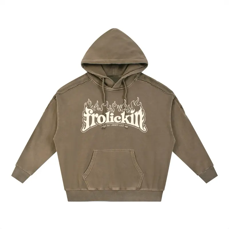 Snow Wash Fleece Oversize Hoodie