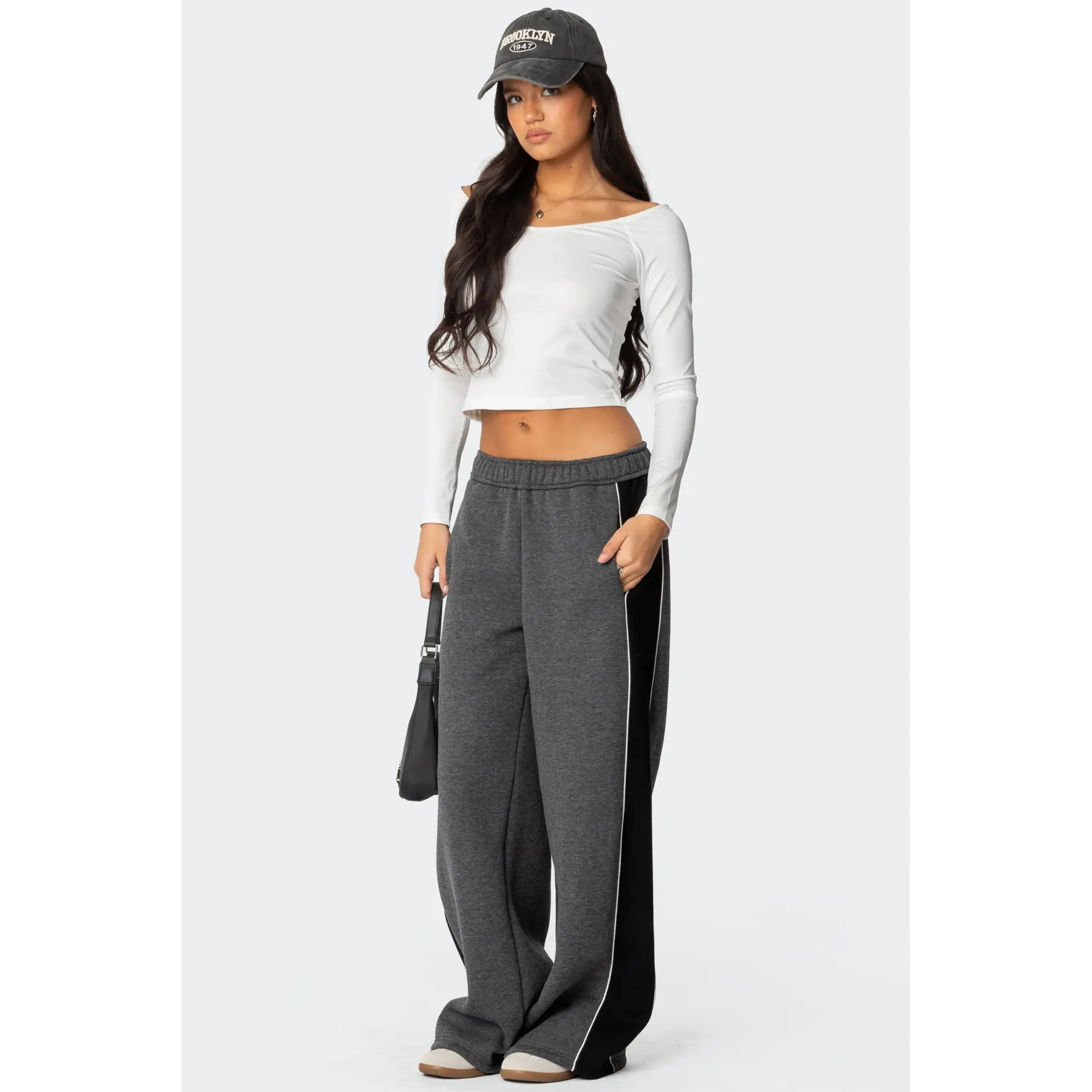 Contrast Panel Sweatpants