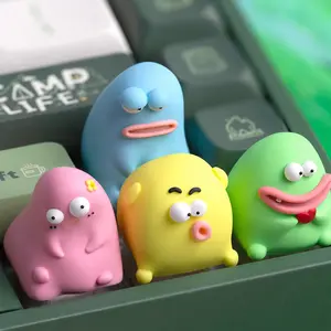 Quirky Ugly Character Custom ESC Keycaps with Various Funny Faces, Cross Axis Compatible for Mechanical Keyboards, For Keyboard Aesthetic Decoration, For Daily Office Use, For Desktop Customization