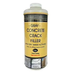 Concrete Crack Filler - Gray - 3 lb. (Single Bottle) - Polymer Based Sealant for Filling in Concrete Cracks  Driveways, Walkways and Patios (Gray)