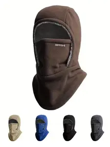 1pcs Winter Warm One Piece Hat, Balaclava Hat, Thermal Ski Mask, Neck Mask Ear Protection One Piece, Style Fits Face, Thick Material,No Air Leakage, Suitable for Winter Cycling, Running, Skiing, Fishing, Outdoor Sports and Work, Unisex