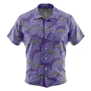Gomu Gomu No Mi Luffy Devil Fruit One Piece Hawaiian Shirt Hawaiian Shirt | Cool Summer Anime Vibes for Men & Fans