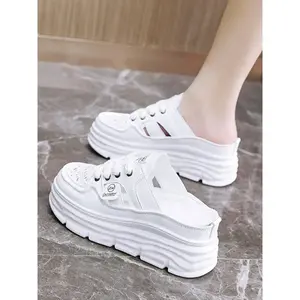 Women's Fashionable Solid Color Platform Sandals, Casual Comfortable Breathable Wedge Sandals for Daily Wear, Female All-match Shoes for Spring & Fall(Sheets)