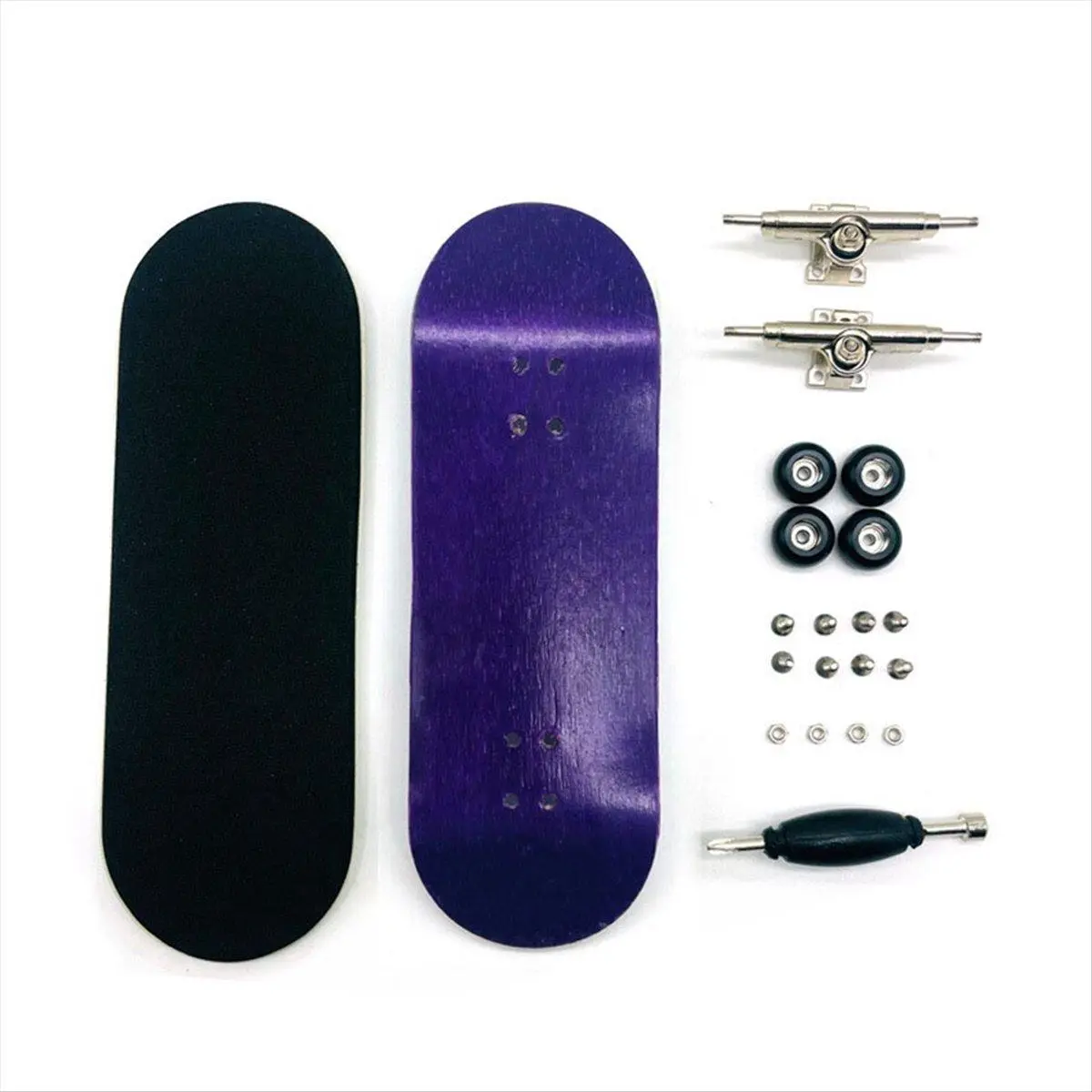 Finger Skateboard Board Width 32mm Professional Maple Fingertip Skateboard Double Rocker Mini Skateboard Purple