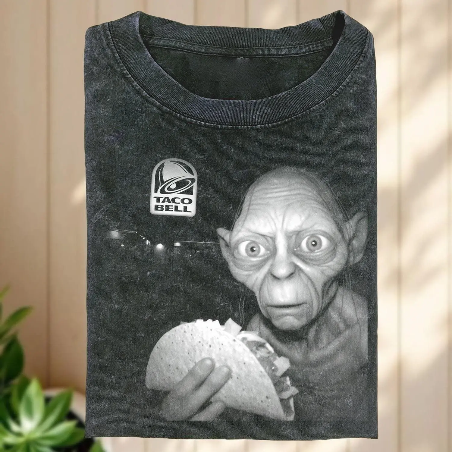 [Sale Up To 25%] Goblin Taco Ring Graphic Tee, Funny Movie Meme Shirt, Fantasy Foodie Aesthetic Outfit, Unisex Streetwear Apparel