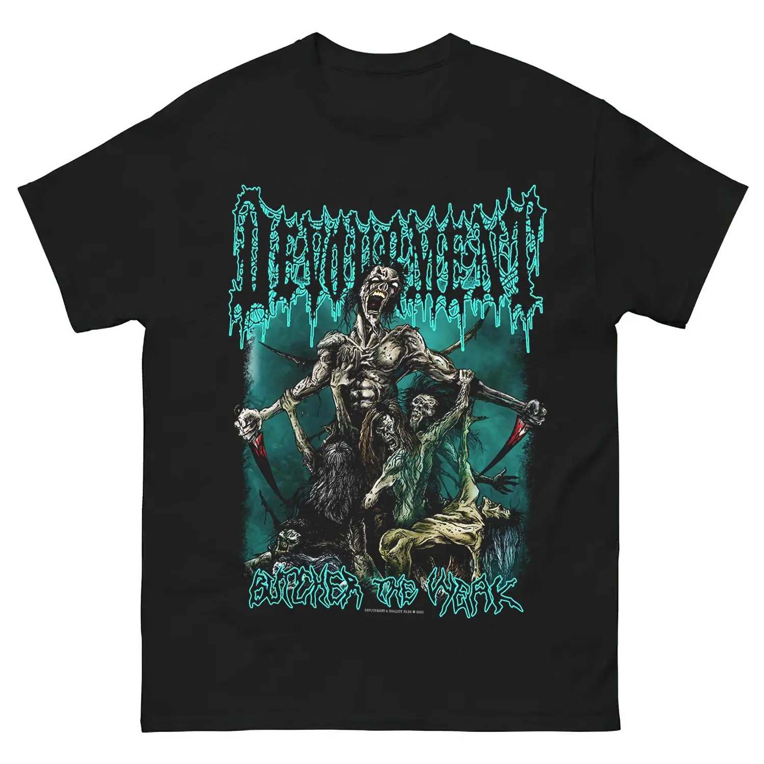 Devourment Butcher The Weak T-Shirt Front Print Streetwear Shirt S–5XL HGB13702