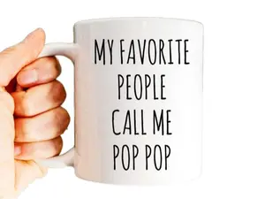 Pop Pop Mug, Grandpa Mug, Worlds Best Pops, Fathers Day Gifts, Funny Grandfather Gift, Novelty Coffee Mug, Gifts For Papaw Papa, 11 15oz Ceramic Cup, Gifts For Guys, Gifts For Birthday