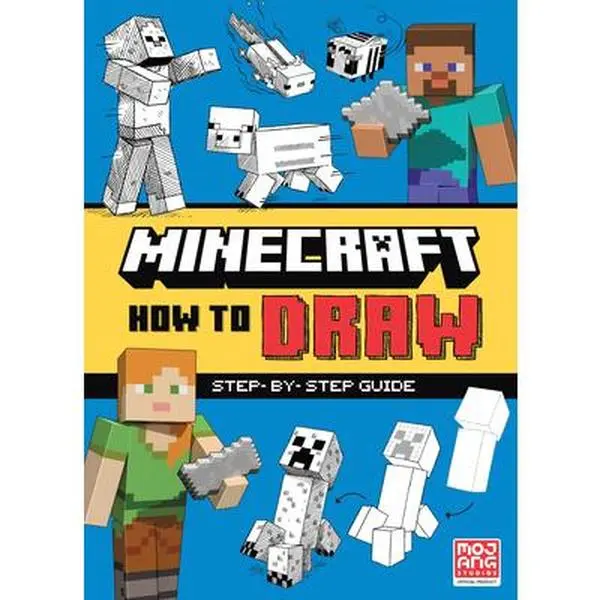 Minecraft Drawing Book - Random House, Paperback, Children's Art Instruction Drawing Book, Drawing Books