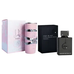ARMAF CLUB DE NUIT INTENSE MAN EDT 3.6FL.OZ & LATTAFA YARA WOMEN EDP 3.4FL.OZ
