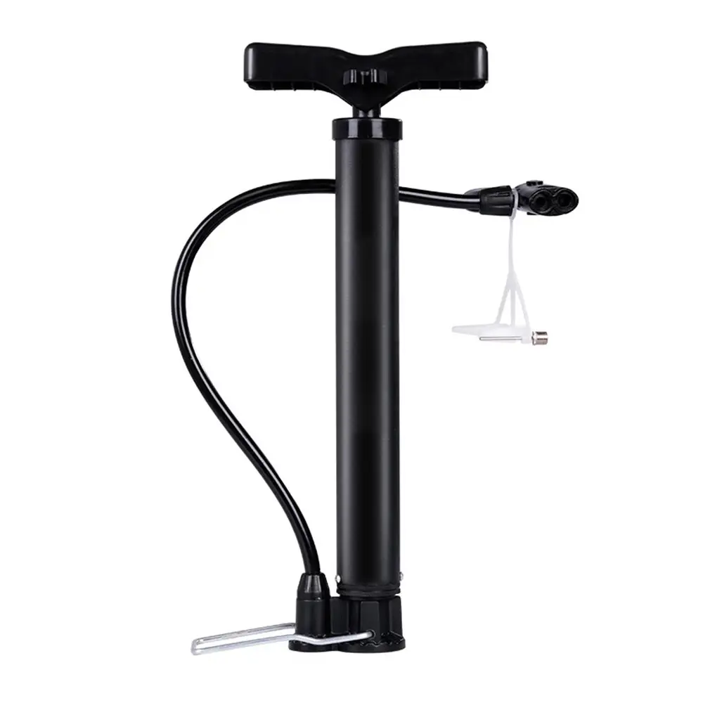 Compact Portable Hand Air Pump, Streamlined Plastic Bike Tire Pump with Durable Push-Pull Design & Universal Accessories for Balls, Swim Rings, Sports Training & Camping, Beach Travel