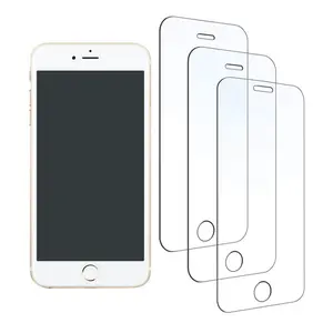 3-Pack Qixxronics iPhone 8Plus / 7Plus / 6SPlus / 6Plus Tempered Glass Screen Protector Case-Friendly HD Clear Glass Film Protector Cover for iPhone