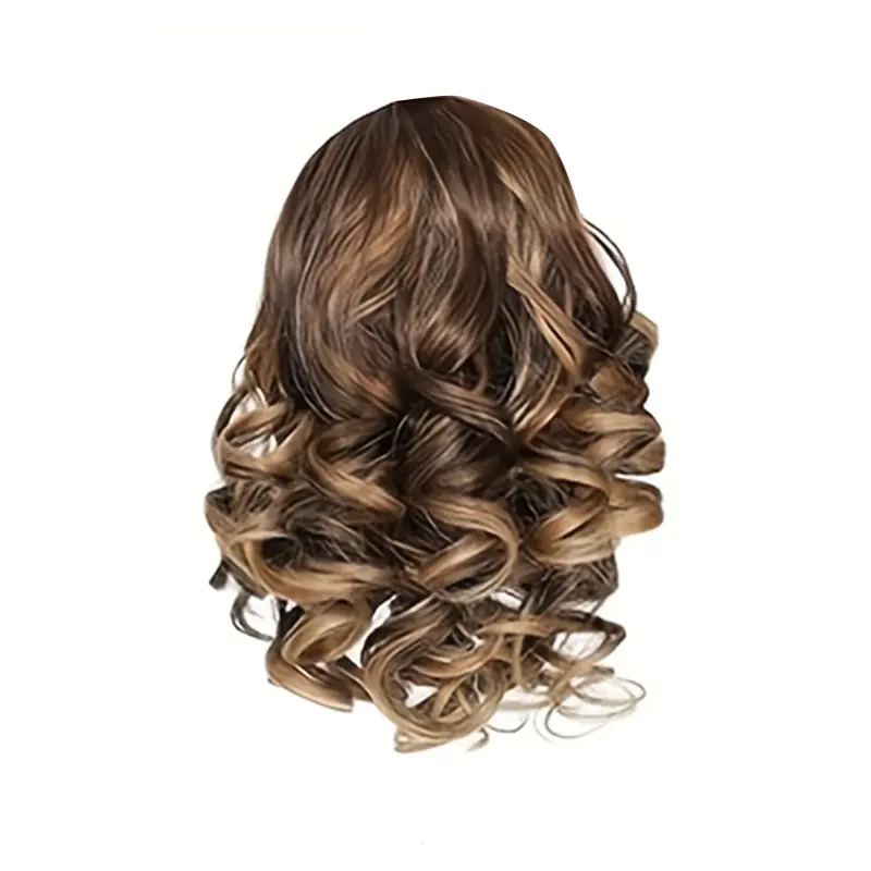 ZIHAN Female Short Curly Wavy Texture Clip-In Ponytail Extension, Synthetic Hairpiece with Secure Clips for Quick Volume Boost, Easy to Wear for Daily/Events, Clip Hair Extensions, Curly Wave