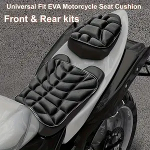 Universal Fit Eva Motorcycle Seat Cushion for Front & Rear Kits, Shock Absorption, High-Temperature Wear Resistance, Anti-Skid Design for Comfort, Motorcycle Accessories