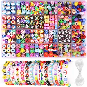 Interchangeable ceramic beads JX480 fruit polymer clay beads kit DIY loose beads