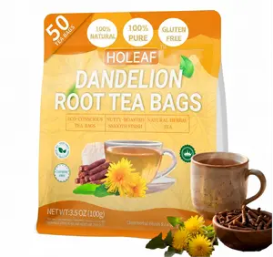 50 Tea Bags Premium Dandelion Root, 100% Natural & Pure from Dandelion Root, Eco-Conscious Tea Bags, Dandelion Tea, Dandelion Root Herbal Tea. Dandelion Root Tea. No Sugar, No Caffeine, No Gluten, Vegan Beverage