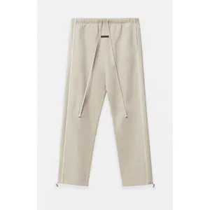 Fear of God ESSENTIALS Men's Timber & Cloud White Relaxed Fleece Sweatpants