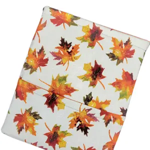 Thanksgiving /fall them book sleeve with pocket, tablet pouch with pocket, booklover ,bookish gift ,fabric.( book not included)