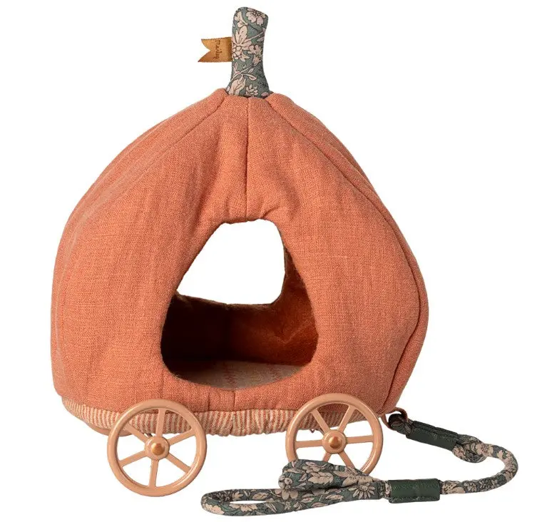 Maileg Pumpkin Carriage, Mouse