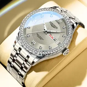 LOEGSINS Genuine Men’s Automatic Mechanical Watch, Luminous, Water Resistant up to 30 m, Ultra-Thin Design, Thickness 10 mm, Model L853, Global Quality Warranty of 1 Year