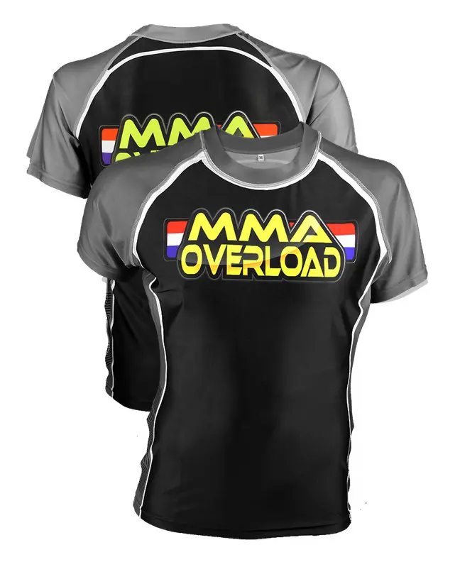 MMA OVERLOAD Men's Stealth 2.0 Rash Guard, Short Sleeve Slim-Fitting Performance Top for MMA & BJJ Training, Rashguards, Workout Rash Guard, Athletic Fit, Male, Mma And Bjj Training