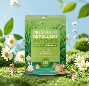 Natural Mosquito Repellent Patches - 10H Protection | DEET-Free, Safe for Kids & Pregnancy | Strong Adhesive for Clothes, Bags, Tents | Eco-Friendly, Christmas, gifts