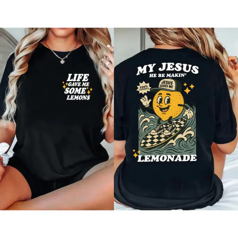 Cute Lemonade T-shirt, Life Gave Me Some Lemons T-shirt, Baby And Toddler T-shirt, Christian Cute T-shirt, Christian Tee, Kids Tee