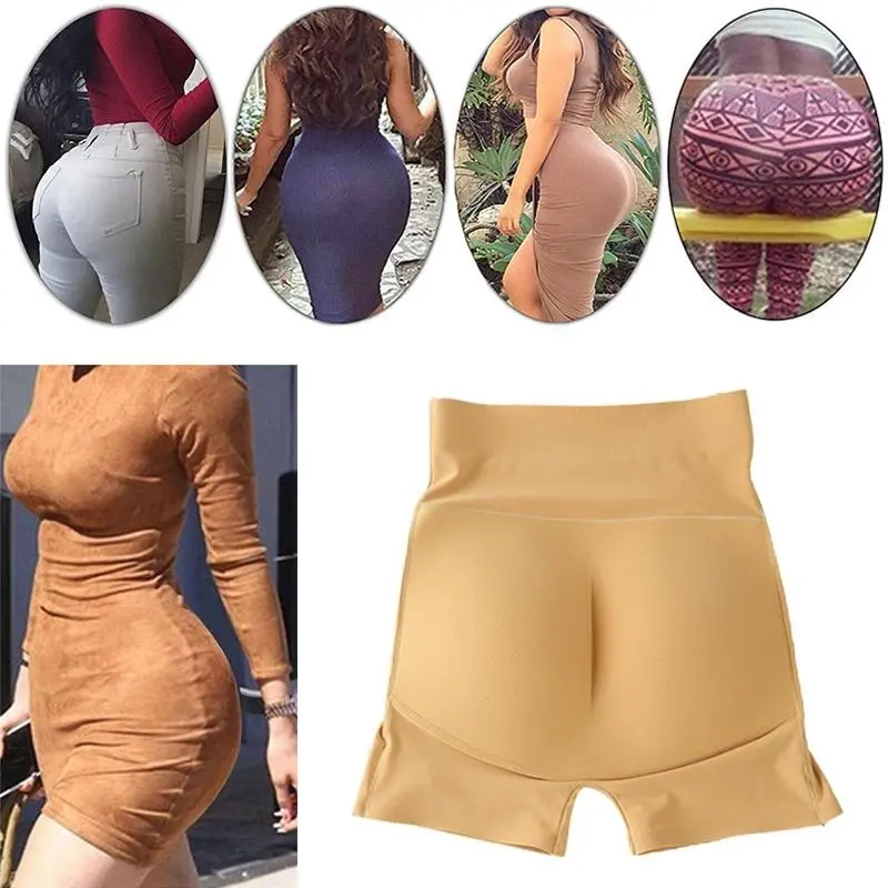 Women's hip lift padded panties fake buttocks natural seamless high waist tummy compression Hight waist buttocks shaping panties