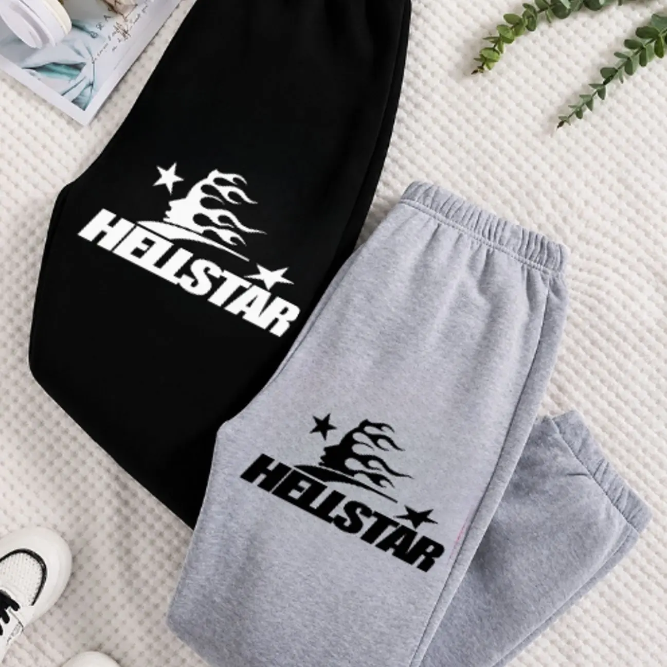 Sweatpants 1 Hellstar Graphic Sweatpants, Unisex Oversized Joggers, Soft Cotton Blend Fleece, Relaxed Fit, Streetwear Fashion, Comfortable Lounge Pants for Everyday Wear, Gift For Him, Gift For Her, Gym and Travel, Trending 2026 4