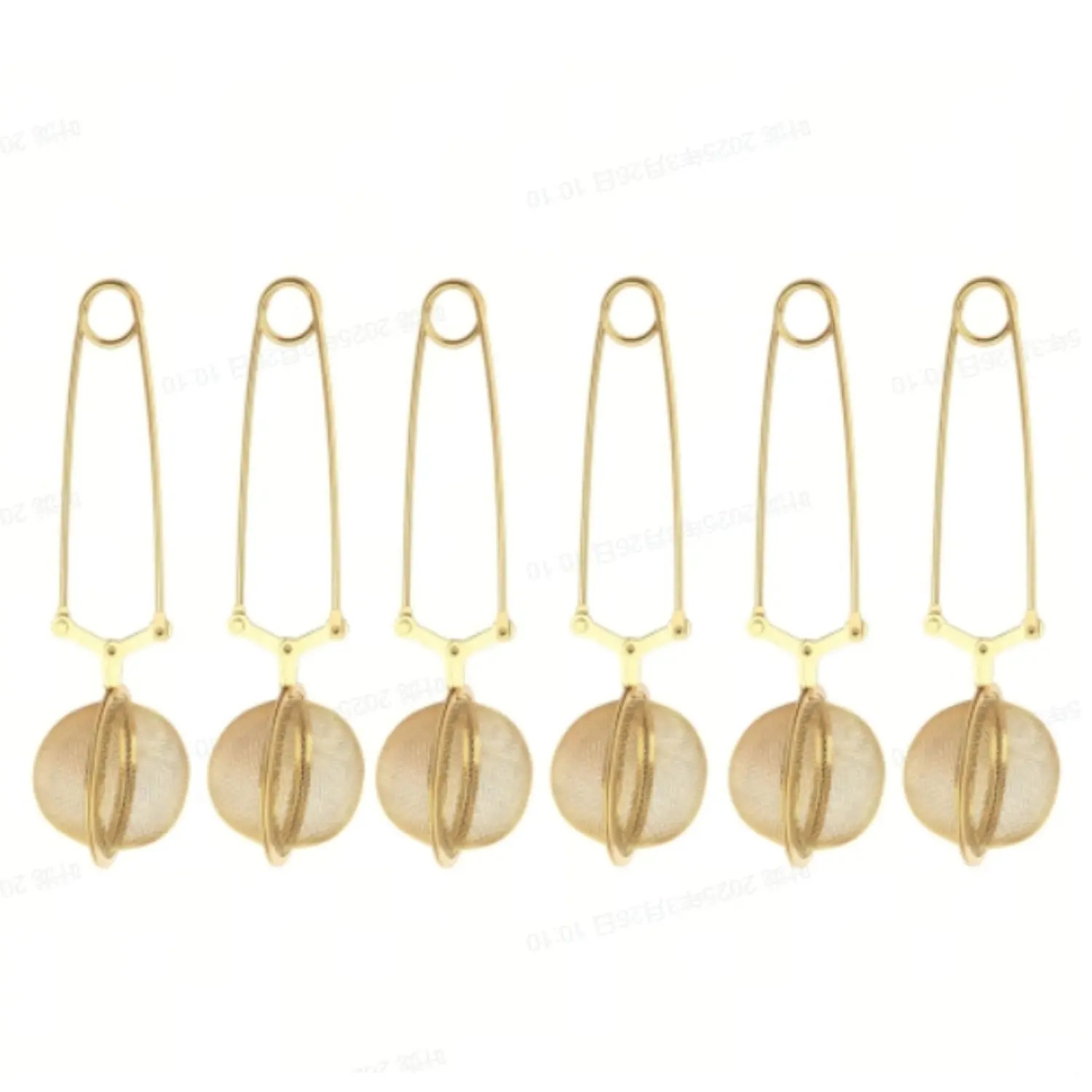6Pack Snap Tea Ball Infuser with Handle,Stainless Steel Fine Mesh Screen Tea Strainer Filters Colander Cullender Sieve Infusion Steeper Maker for Loose Leaf Tea Herbs(Golden) - Home Improvement.
