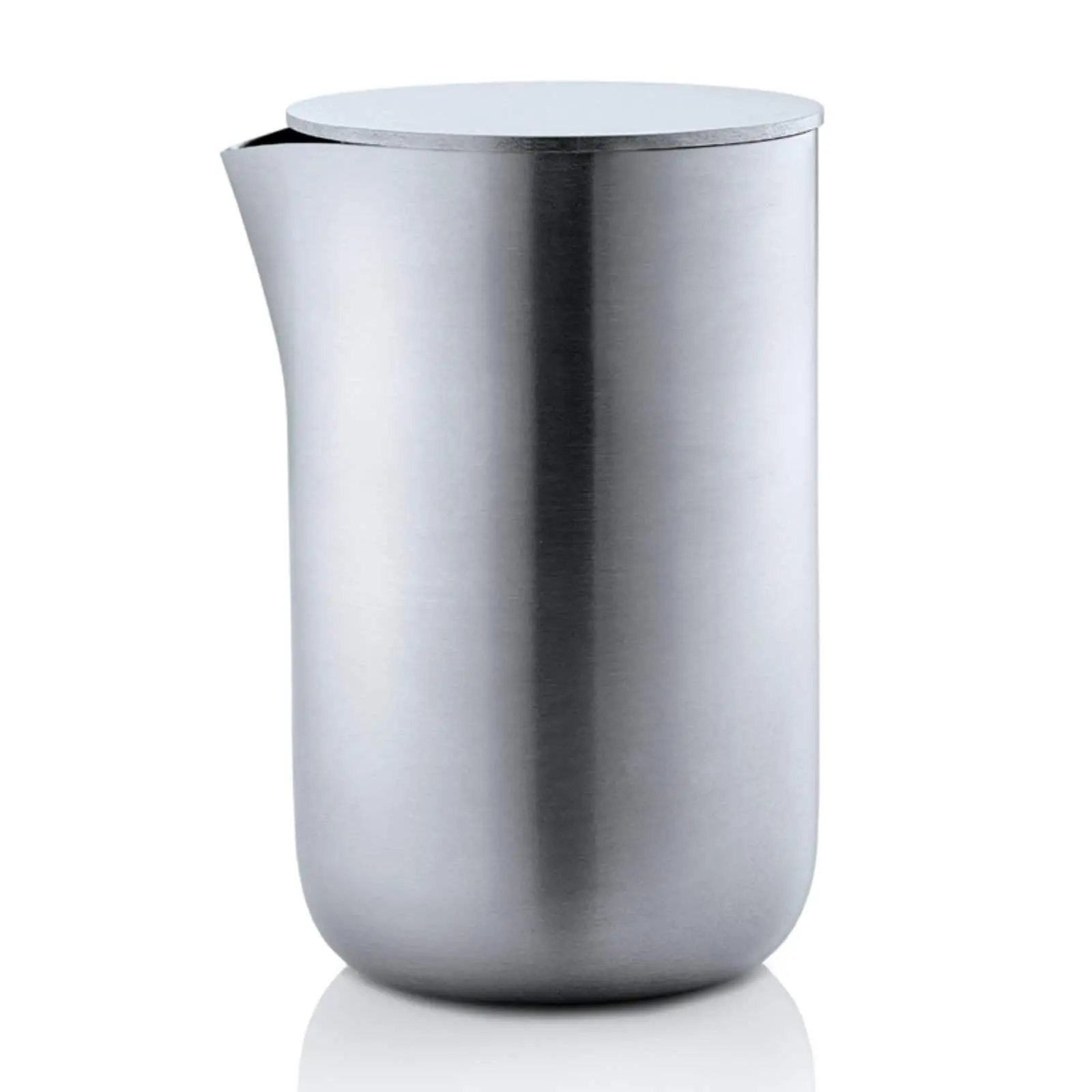 212 MAIN Brushed Finish Stainless Steel 4oz Creamer with Lid - Dishwasher-Safe Kitchenware for Tea Serving