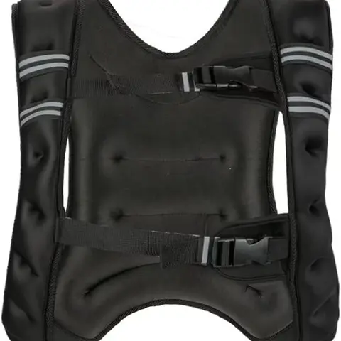 GARVEE Adjustable Weighted Vest - 12Lb/16Lb/20Lb/25Lb/30Lb Sweat-Resist Fitness Tool with Reflective Stripe, Mesh Pockets, Double-Stitched Sport Training Equipment for Home Gym Strength Training, 3-Year Durability