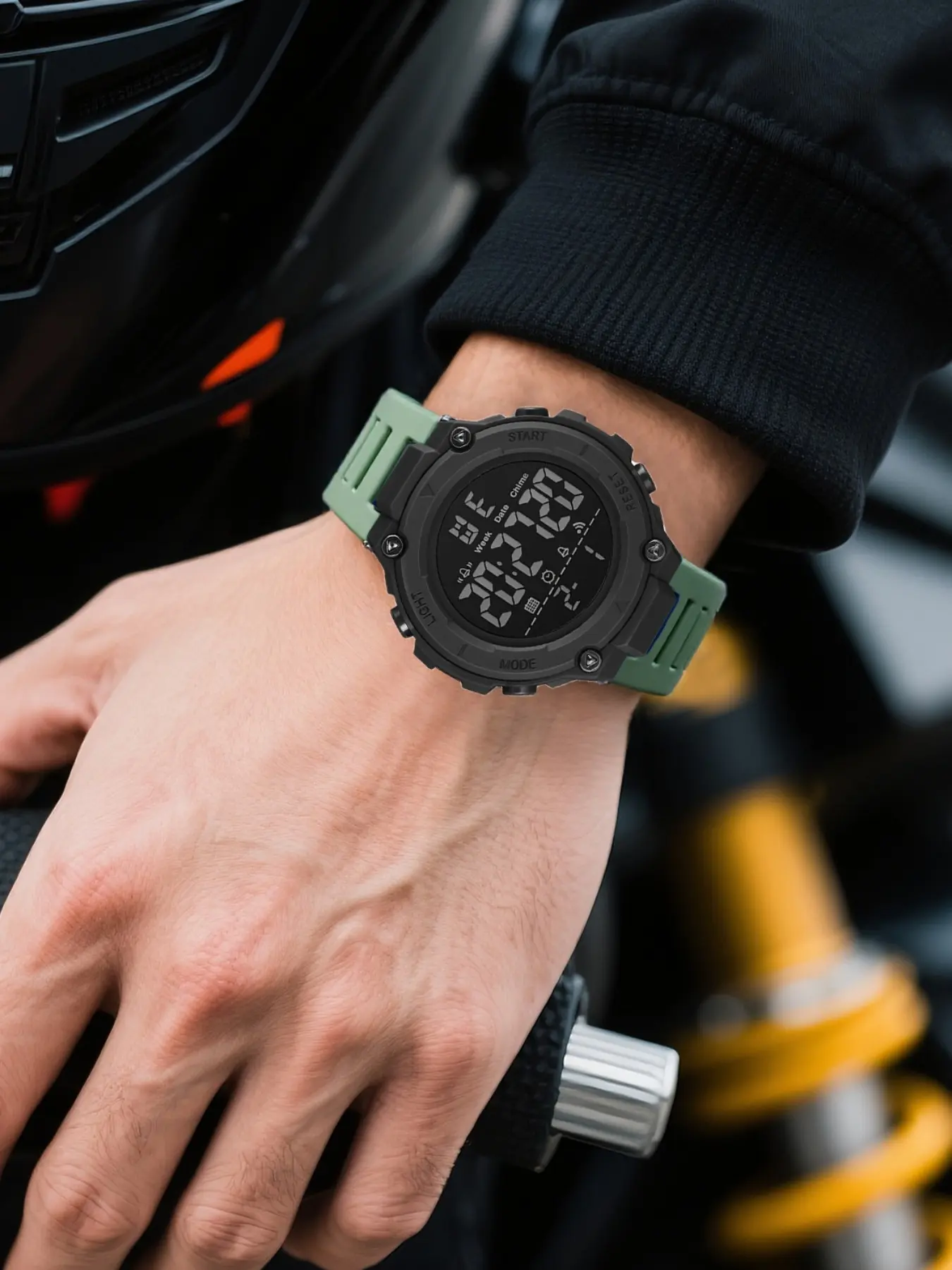 Unisex Fashion Gym Outdoor Dual Display Watch, Timer + Stopwatch + Alarm, Lightweight Waterproof Drop-Proof, Sporty Style, Dial, Multifunctional Watch
