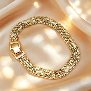 Chic Openwork Design, Light Luxury & Premium Feel — Elephant Motif Bracelet
