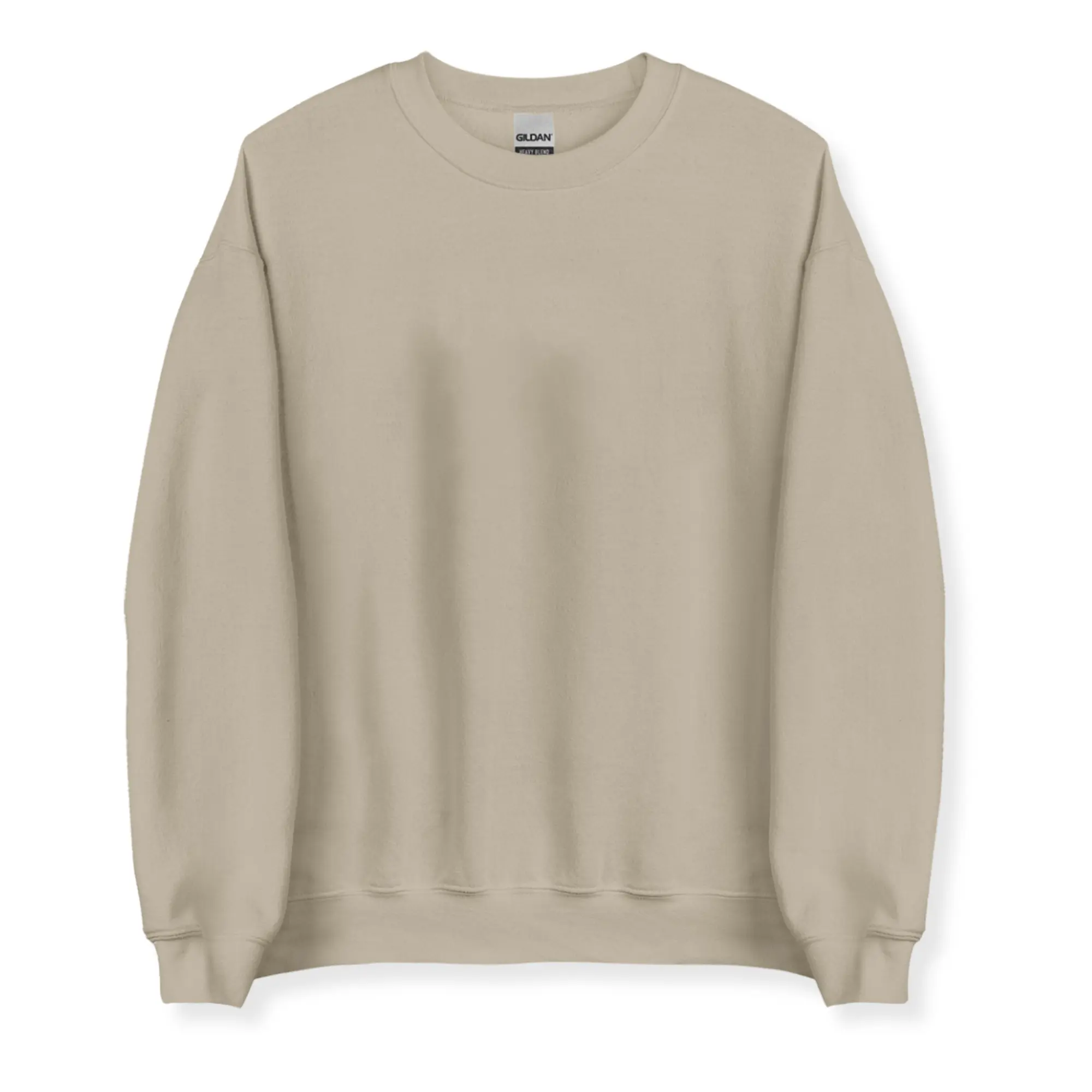 Plain Sweatshirt, Unisex Gildan Pullover Crewneck, Casual Streetwear Long Sleeve Top for Men and Women