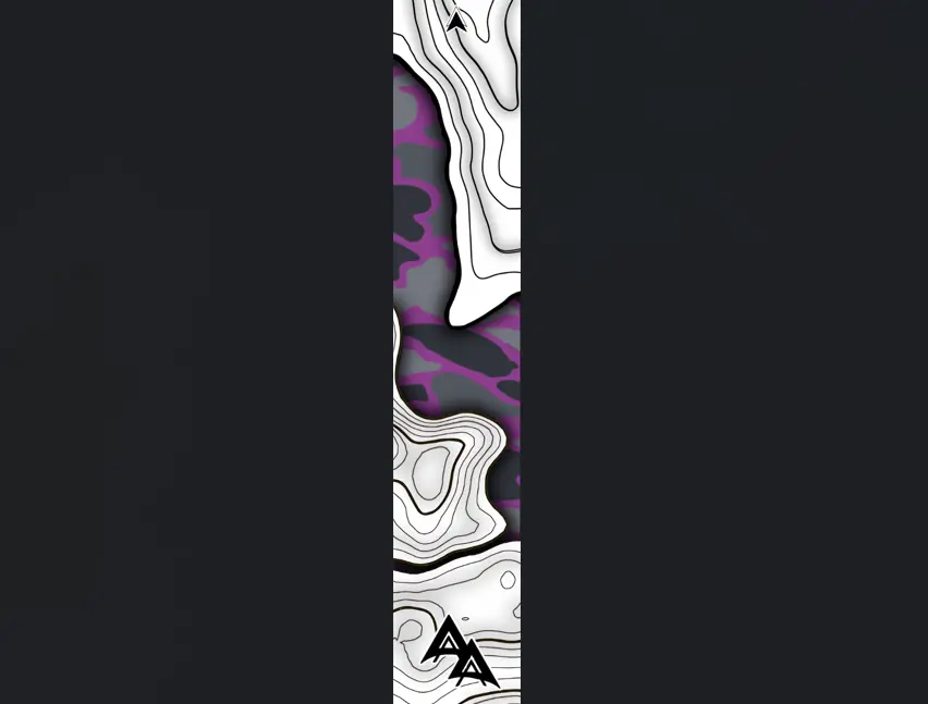 APA LAKE TOPO SERIES ARROW WRAPS - DUCK CAMO - GREY.PURPLE