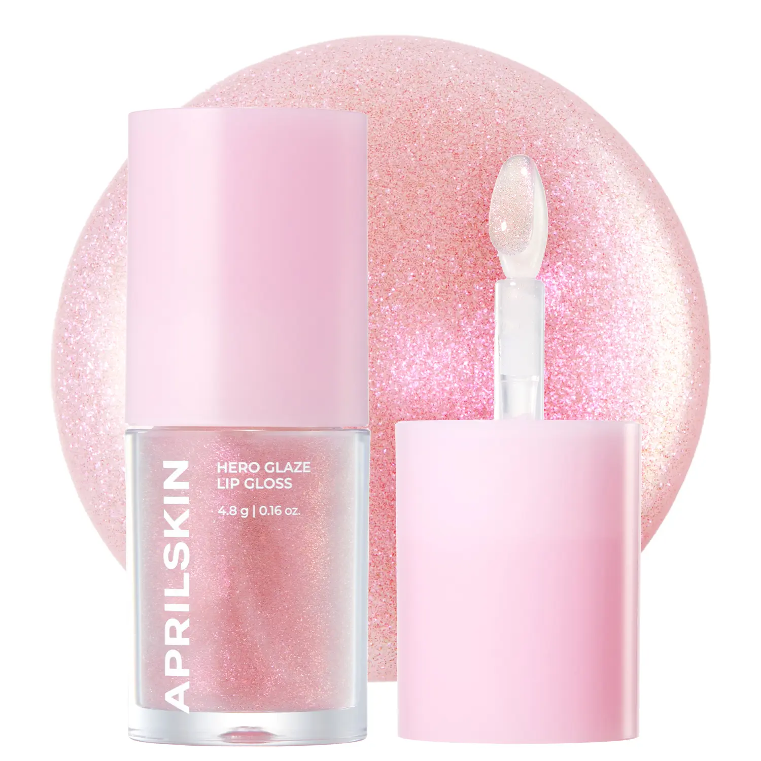 [NEW][APRILSKIN Official] Hero Glaze Lip Gloss | Glazed Glass | Lightweight Plumping Glowy Gloss |  Lip Gloss for Plump, Hydrated & Glossy Lips