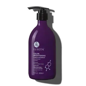 Luseta Purple Shampoo for Blonde, Grey, Color Treated, Curly and Damaged Hair - 16.9oz, Sulfate & Paraben Free